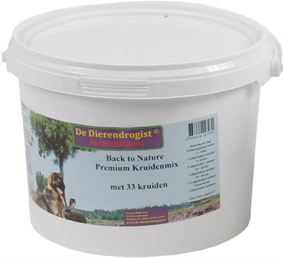 Dierendrogist Back To Nature Premium Kruidenmix Met 33 Kruiden 900 Gr