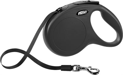 Flexi Rollijn Classic Tape Zwart M 5 Mtr