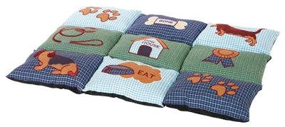 Trixie Hondenkussen Patchwork Blauw / Groen 80X55X3 Cm