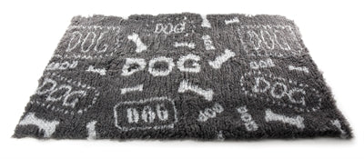 Martin Vetbed Dog Print Grijs / Wit Gerecycled 100X75X2 Cm