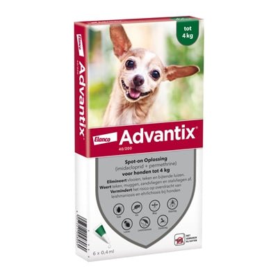 Elanco Advantix Spot On 40/200 Tot 4 Kg - 4 Pip