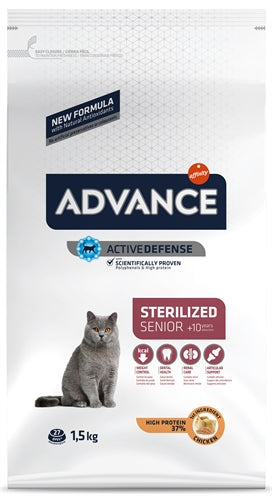 Advance Cat Sterilized Sensitive Senior 10+ 1,5 Kg