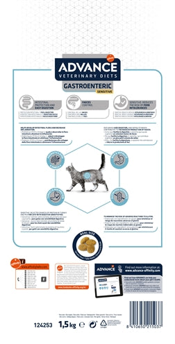 Advance Veterinary Diet Cat Gastroenteric Spijsvertering Sensitive 1,5 Kg