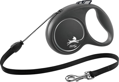 Flexi Rollijn Black Design Cord Zwart M 5 Mtr Tot 20 Kg
