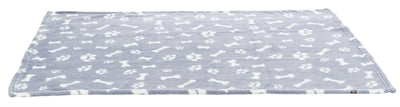 Trixie Hondendeken Kenny Fleece Bot / Pootjes Blauw 100X75 Cm
