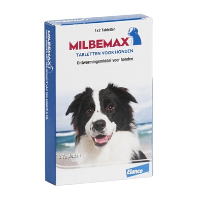 Milbemax Tablet Ontworming Hond 10-50 Kg 2 Tbl