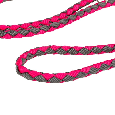 Trixie Hondenriem Cavo Verstelbaar Fuchsia / Grijs 200X1,2 Cm