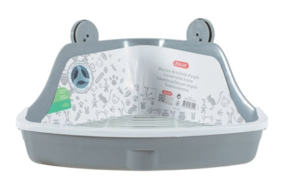 Zolux Hoektoilet Knaagdier Grijs 32X25X15 Cm