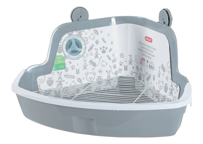 Zolux Hoektoilet Knaagdier Grijs 32X25X15 Cm