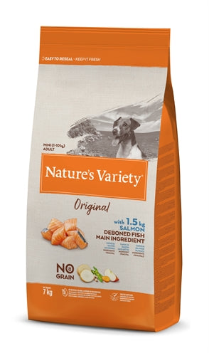 Natures Variety Original Adult Mini Salmon No Grain 7 Kg