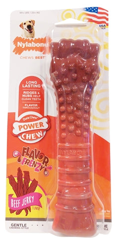 Nylabone Textured Dura Chew Beef Jerkey Voor Harde Bijters Vanaf 23 Kg