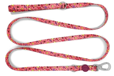 Morso Hondenriem Verstelbaar Gerecycled Pink Think Roze 65-200X2,5 Cm 20-80 Kg