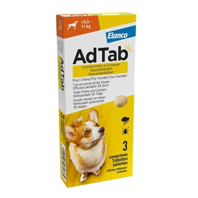 Adtab Kauwtablet Hond 5,5-11 Kg 3 Tbl