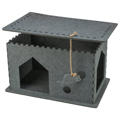 Trixie Kattenmand Huis Lene Vilt Grijs 54X30X35 Cm