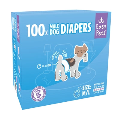 Easypets Hondenluiers Reu M/L 100 St