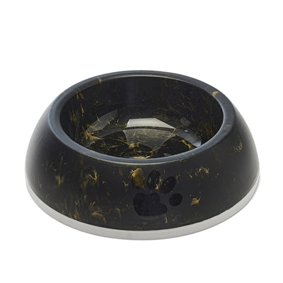 Savic Voerbak Delice 3 Marble Zwart / Goud 26X26X8 Cm 1,2 Ltr