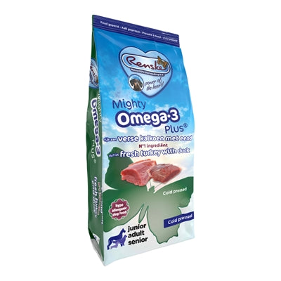 Renske Mighty Omega Plus Kalkoen / Eend Geperst 12 Kg