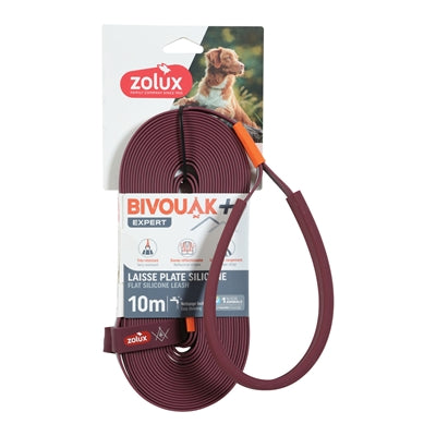 Zolux Bvk Sleeplijn Plat Siliconen Rood 10 Mtr X 1,5 Cm