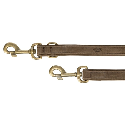 Trixie Hondenriem Pure Verstelbaar Leer Bruin L-Xl 200X2,5 Cm