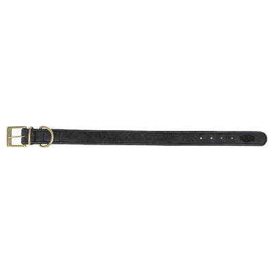 Trixie Halsband Hond Pure Leer Zwart S-M 31-37X3 Cm