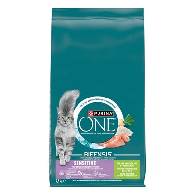 Purina One Sensitive Kalkoen / Rijst 7,5 Kg