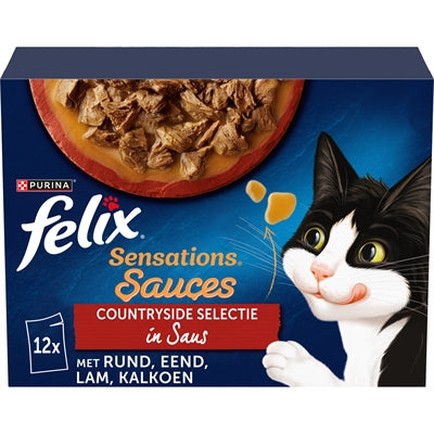 Felix Sensations Countryside Selectie In Saus 4X12X85 Gr