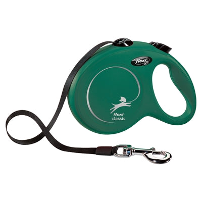 Flexi Rollijn Classic Tape Olijfgroen L 5Mtr <50 Kg