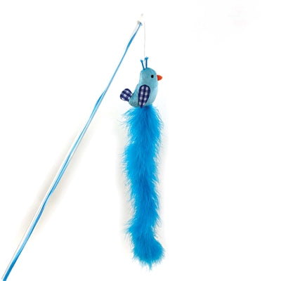 Happy Pet Tabby Patch Kattenhengel Vogel Blauw 40X7,5 Cm