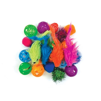 Happy Pet Tabby Patch Variatie Pack Speeltjes 16,5X15X4 Cm 24 St