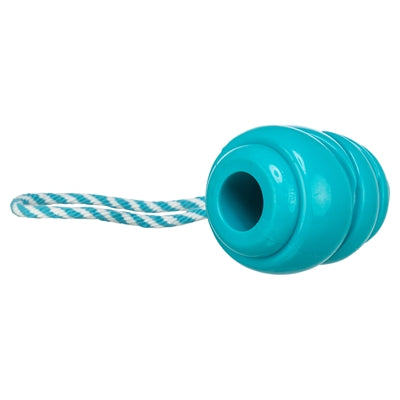 Trixie Jumper Kegel Aan Touw Super Strong Tpr Petrol 36,5X8X8 Cm