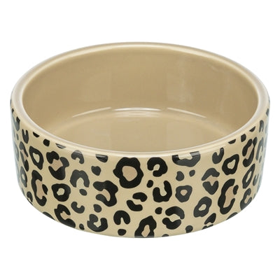 Trixie Voerbak / Drinkbak Leo Keramiek Panterprint Assorti 2,5 Ltr 22X22X9 Cm