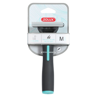 Zolux Anah Carding Super Brush Zwart / Blauw M 7X2,5X15 Cm