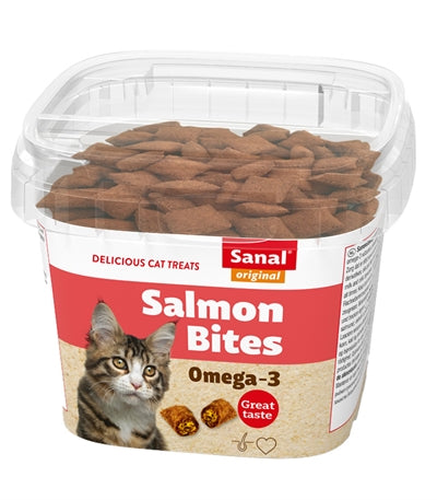 Sanal Cat Salmon Bites Cup 75 Gr