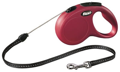 Flexi Rollijn Classic Cord Rood S 5 Mtr
