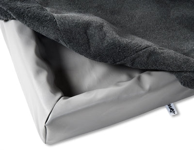 Bia Bed Fleece Hoes Hondenmand Grijs Bia-4 85X70X15 Cm