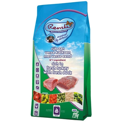 Renske Super Premium Adult Kalkoen / Eend 12 Kg