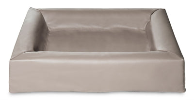 Bia Bed Kunstleer Hoes Hondenmand Taupe Bia-4 85X70X15 Cm