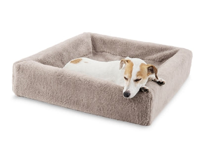 Bia Bed Fleece Hoes Hondenmand Taupe Bia-3 70X60X15 Cm