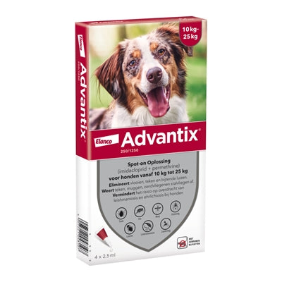 Elanco Advantix Spot On 250/1250 10-25 Kg - 4 Pip