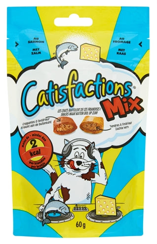 Catisfactions Mix Zalm/Kaas 60 Gr
