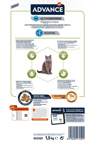 Advance Cat Junior Sterilized Chicken 1,5 Kg