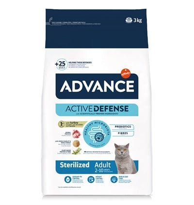 Advance Cat Sterilized Turkey 3 Kg
