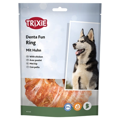 Trixie Denta Fun Kauwring Kip 10 Cm