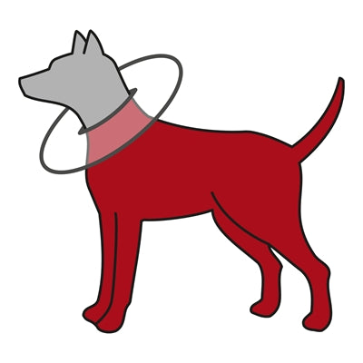 Trixie Beschermkraag Schuimrubber Grijs L-Xl 53-56X27 Cm