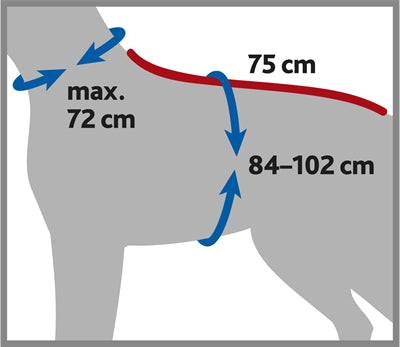 Trixie Badjas Hond Badstof Grijs 75 Cm