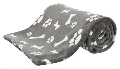 Trixie Hondendeken Kenny Fleece Bot / Pootjes Grijs 150X100 Cm