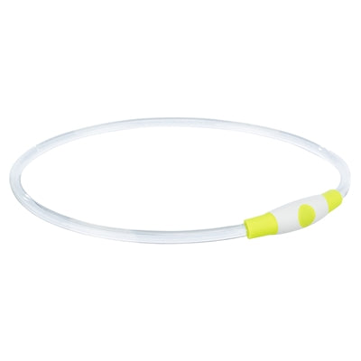 Trixie Lichtgevende Halsband Usb Flash Light Oplaadbaar Tpu Groen 65X0,8 Cm