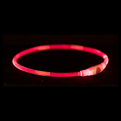 Trixie Lichtgevende Halsband Usb Flash Light Oplaadbaar Tpu Multi 65X0,8 Cm