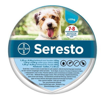Bayer Seresto Teken- En Vlooienband Hond Tot 8 Kg 38 Cm