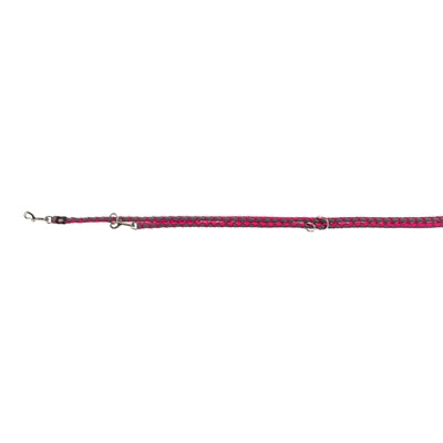 Trixie Hondenriem Cavo Verstelbaar Fuchsia / Grijs 200X1,2 Cm